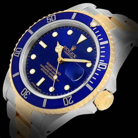 rolex acciaio e oro blu alluminio